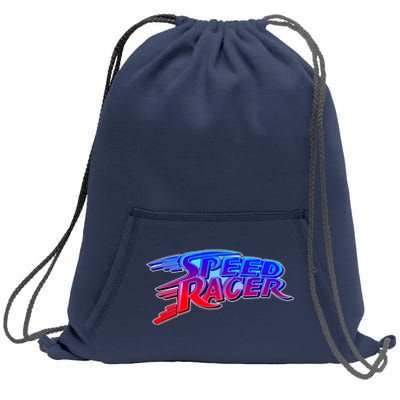 Classic Retro Speed Racer Logo Sweatshirt Cinch Pack Bag