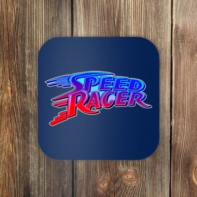 Classic Retro Speed Racer Logo Coaster