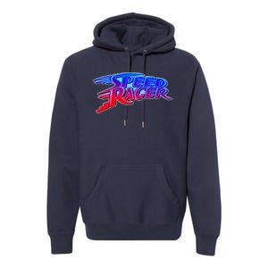 Classic Retro Speed Racer Logo Premium Hoodie