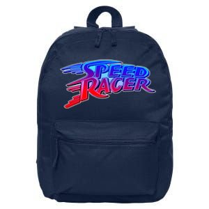 Classic Retro Speed Racer Logo 16 in Basic Backpack