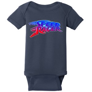 Classic Retro Speed Racer Logo Baby Bodysuit