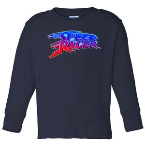 Classic Retro Speed Racer Logo Toddler Long Sleeve Shirt