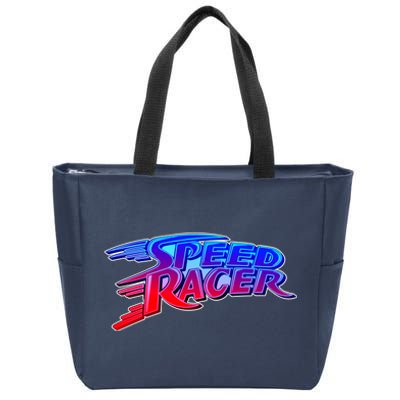 Classic Retro Speed Racer Logo Zip Tote Bag