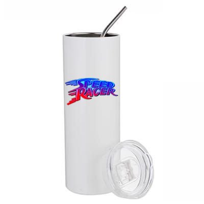 Classic Retro Speed Racer Logo Stainless Steel Tumbler