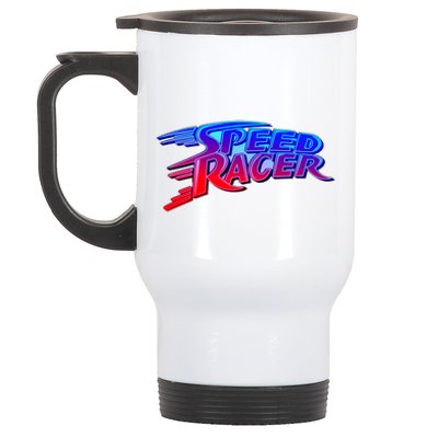 Classic Retro Speed Racer Logo Stainless Steel Travel Mug