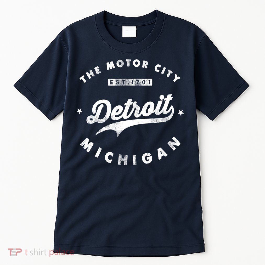 Classic Retro Vintage Detroit Michigan Motor City Tall T-Shirt