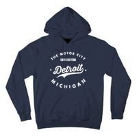 Classic Retro Vintage Detroit Michigan Motor City Tall Hoodie