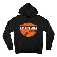 Classic San Francisco Skyline Baseball Hoodie