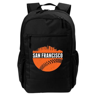 Classic San Francisco Skyline Baseball Daily Commute Backpack