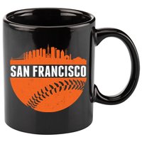 Classic San Francisco Skyline Baseball 11oz C Handle Ceramic Mug