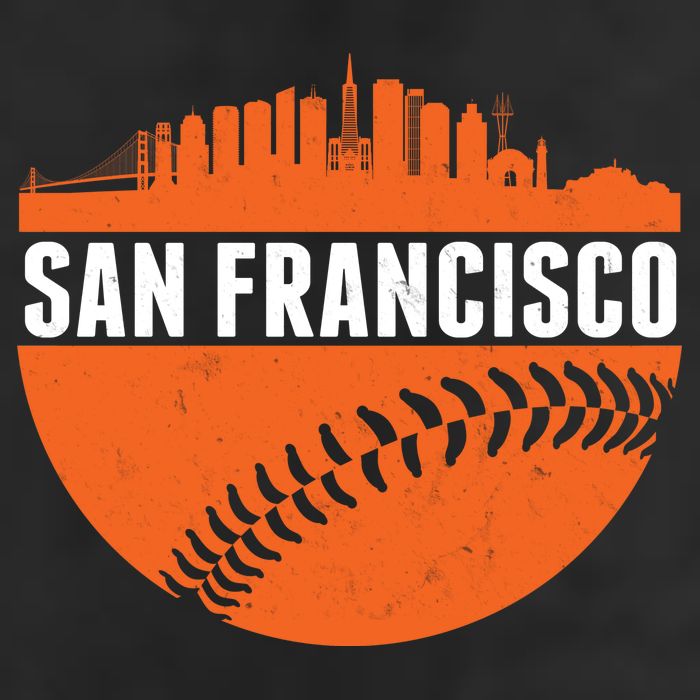 Classic San Francisco Skyline Baseball 11oz C Handle Ceramic Mug