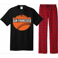 Classic San Francisco Skyline Baseball Pajama Set