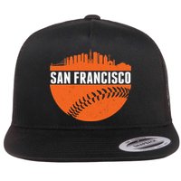 Classic San Francisco Skyline Baseball Flat Bill Trucker Hat