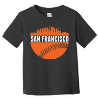 Classic San Francisco Skyline Baseball Toddler T-Shirt