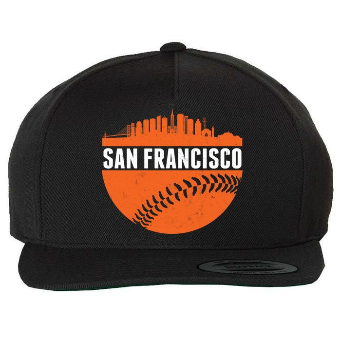 Classic San Francisco Skyline Baseball Wool Snapback Cap