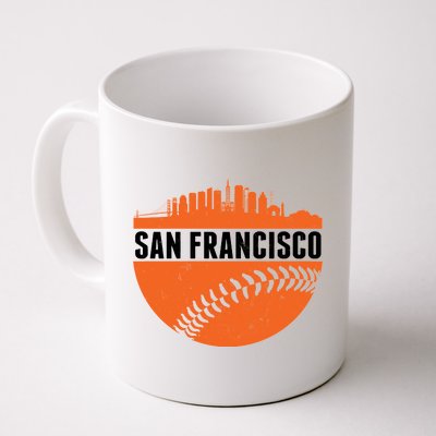 Classic San Francisco Skyline Baseball Coffee Mug