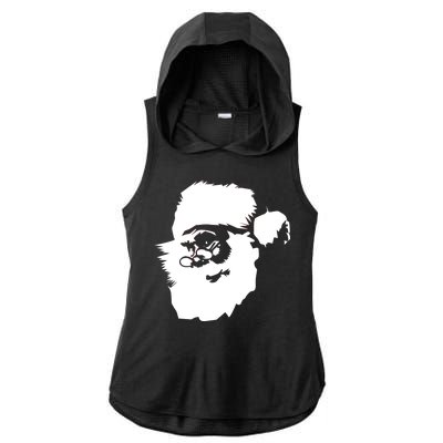 Classic Santa Claus Ladies PosiCharge Tri-Blend Wicking Draft Hoodie Tank