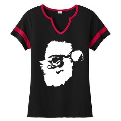 Classic Santa Claus Ladies Halftime Notch Neck Tee