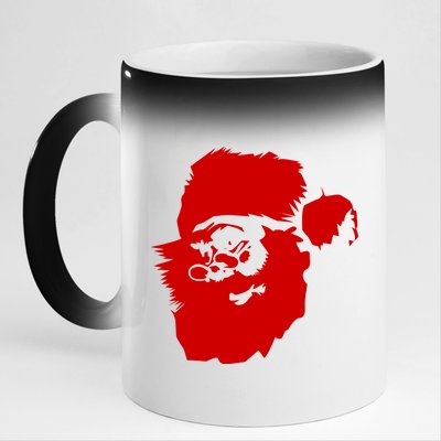 Classic Santa Claus 11oz Black Color Changing Mug