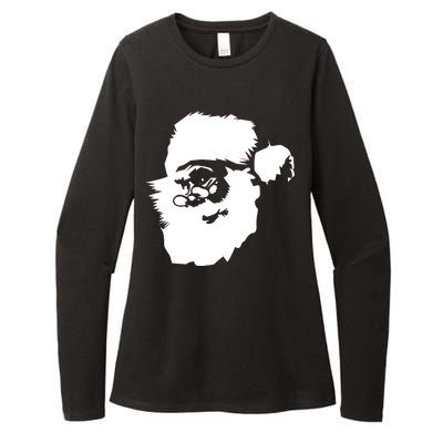 Classic Santa Claus Womens CVC Long Sleeve Shirt