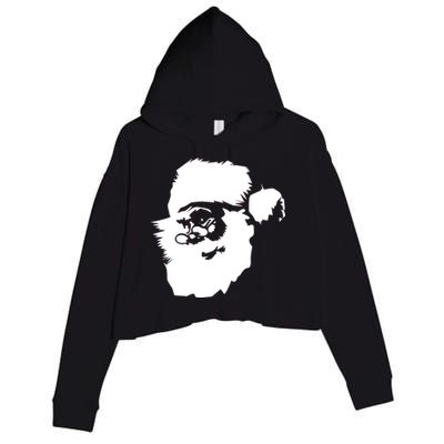 Classic Santa Claus Crop Fleece Hoodie