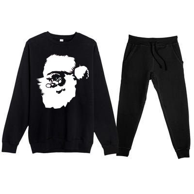 Classic Santa Claus Premium Crewneck Sweatsuit Set