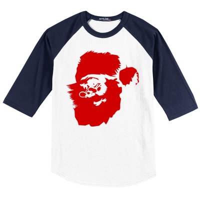 Classic Santa Claus Baseball Sleeve Shirt