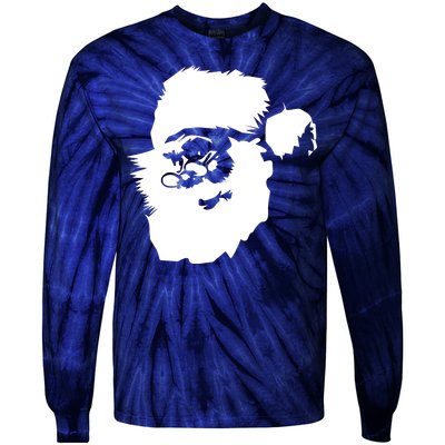 Classic Santa Claus Tie-Dye Long Sleeve Shirt