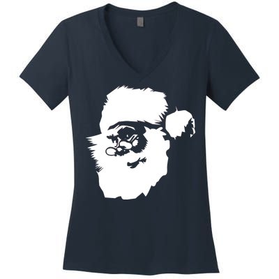 Classic Santa Claus Women's V-Neck T-Shirt