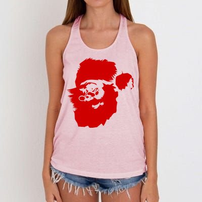 Classic Santa Claus Women's Knotted Racerback Tank