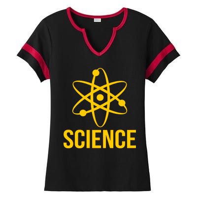 Classic Science Atom Logo Ladies Halftime Notch Neck Tee