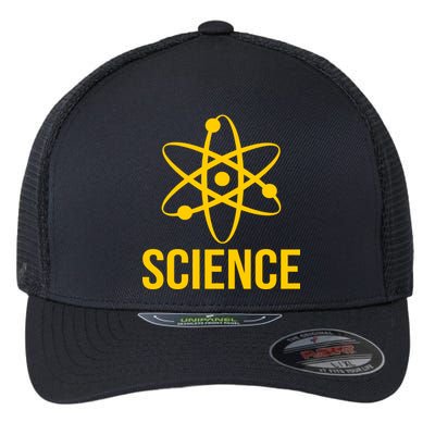 Classic Science Atom Logo Flexfit Unipanel Trucker Cap