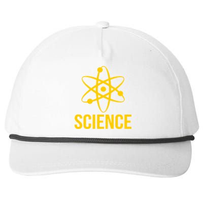 Classic Science Atom Logo Snapback Five-Panel Rope Hat