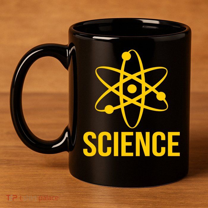 Classic Science Atom Logo 11oz C Handle Ceramic Mug