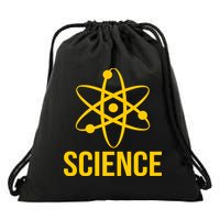 Classic Science Atom Logo Drawstring Bag