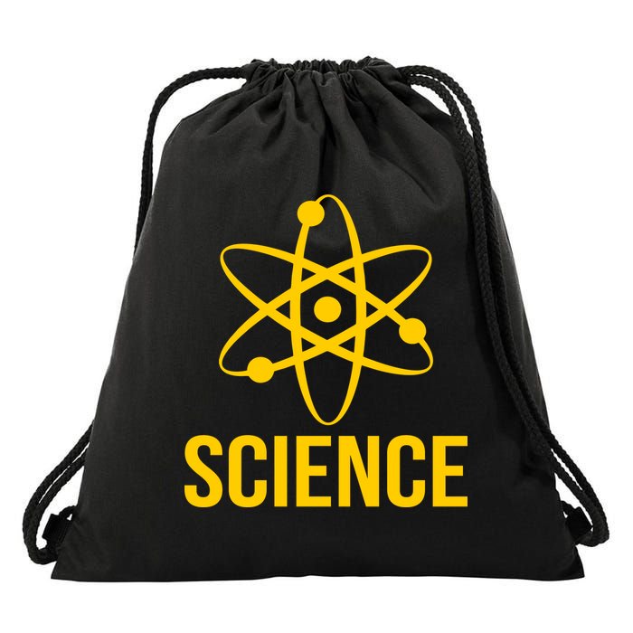 Classic Science Atom Logo Drawstring Bag