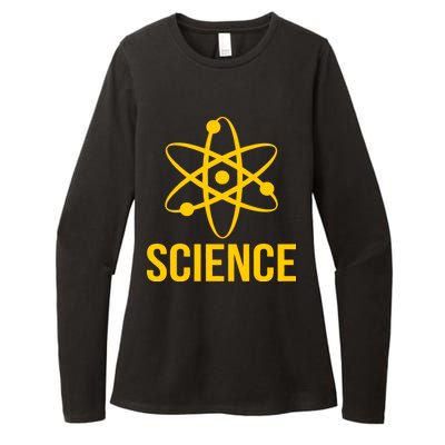 Classic Science Atom Logo Womens CVC Long Sleeve Shirt