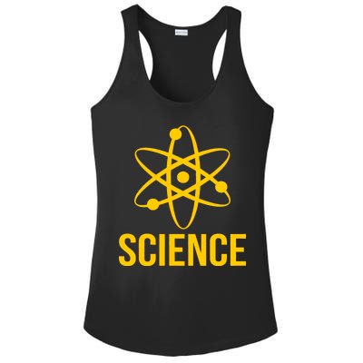 Classic Science Atom Logo Ladies PosiCharge Competitor Racerback Tank