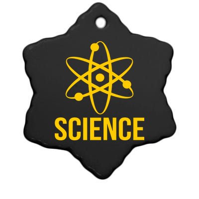 Classic Science Atom Logo Ceramic Star Ornament