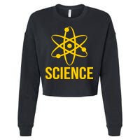 Classic Science Atom Logo Cropped Pullover Crew