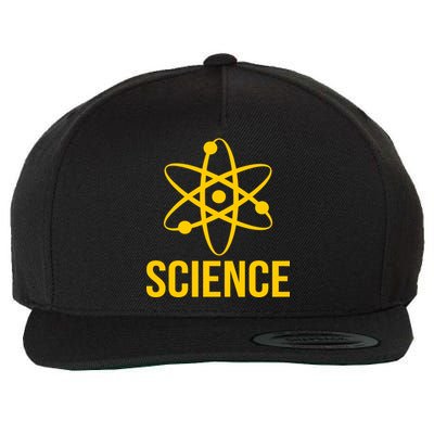 Classic Science Atom Logo Wool Snapback Cap