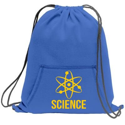 Classic Science Atom Logo Sweatshirt Cinch Pack Bag