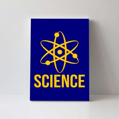 Classic Science Atom Logo Canvas