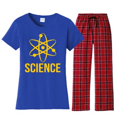 Classic Science Atom Logo Women's Flannel Pajama Set