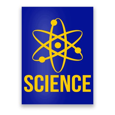 Classic Science Atom Logo Poster