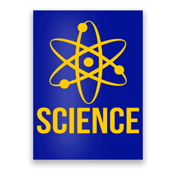 Classic Science Atom Logo Poster