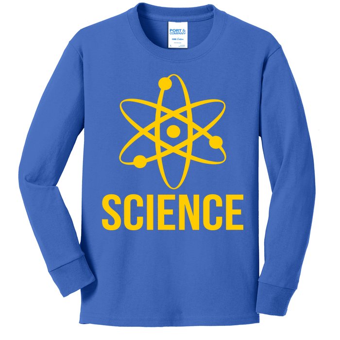 Classic Science Atom Logo Kids Long Sleeve Shirt