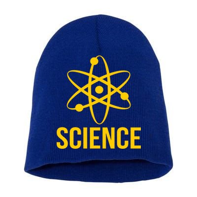 Classic Science Atom Logo Short Acrylic Beanie