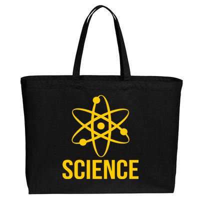 Classic Science Atom Logo Cotton Canvas Jumbo Tote