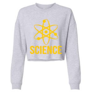 Classic Science Atom Logo Cropped Pullover Crew